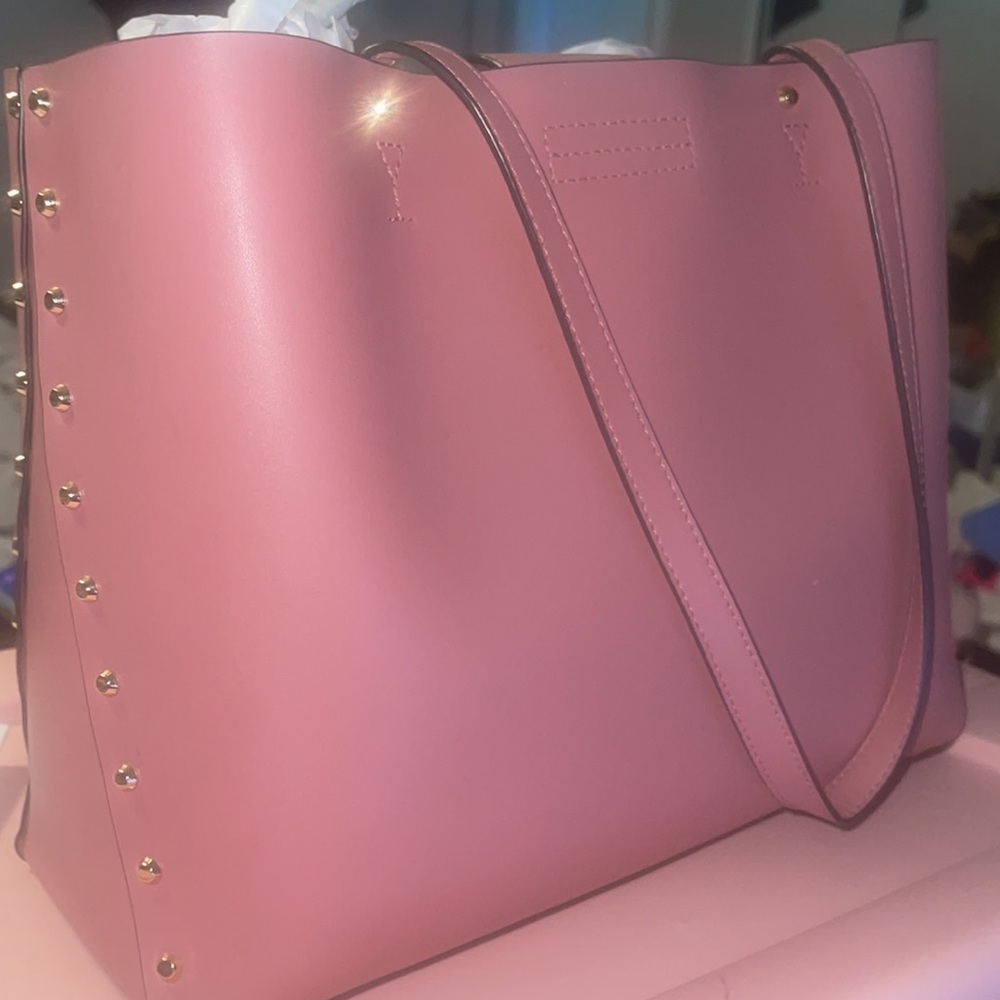 MK STUD MANHATTAN PINK BAG 💼 - Picture 8 of 11